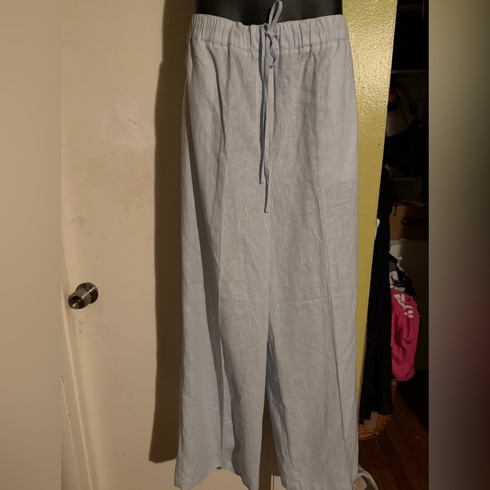 Calvin Klein Women's Light Gray Trousers